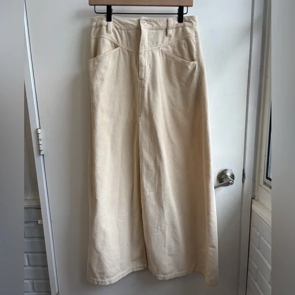 Free‎ People Come as You Are Cord Maxi Skirt 6 boho cottagecore transitional - Picture 2 of 6